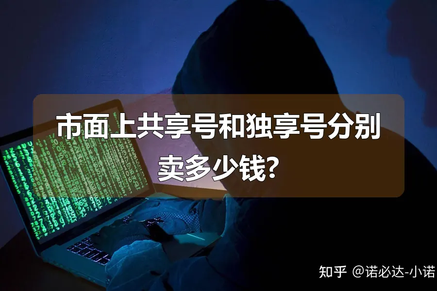 市面上共享号和独享号分别卖多少钱?